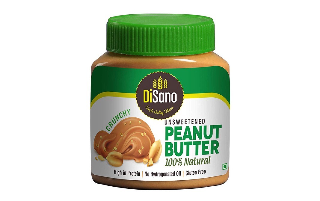 Disano Unsweetened Peanut Butter, Crunchy   Plastic Jar  1 kilogram